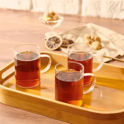 DecoHandy 6'lı Cam Kupa 200 ml DecoHandy 6'lı Cam Kupa 200 ml