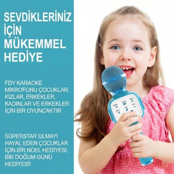 Eğlenceli Karaoke Mikrofonu - Çocuklar İçin Eğlenceli Karaoke Mikrofonu - Çocuklar İçin