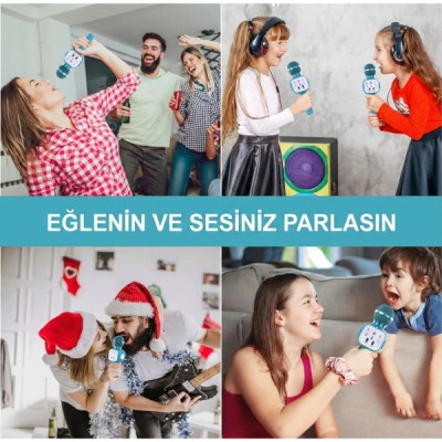 Eğlenceli Karaoke Mikrofonu - Çocuklar İçin Eğlenceli Karaoke Mikrofonu - Çocuklar İçin