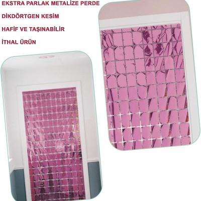 Ekstra Metalize Rose Gold Disko Kapı Perdesi Ekstra Metalize Rose Gold Disko Kapı Perdesi