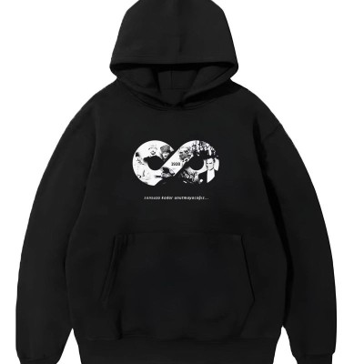 Erkek 10 Kasıma Özel 3 İplik Kapüşonlu Baskılı SweatShirt Hoodie - Siyah Erkek 10 Kasıma Özel 3 İplik Kapüşonlu Baskılı SweatShirt Hoodie - Siyah