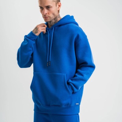 ERKEK 3 İplik Oversize Kapşonlu Basic SweatShirt Hoodie - Mavi ERKEK 3 İplik Oversize Kapşonlu Basic SweatShirt Hoodie - Mavi