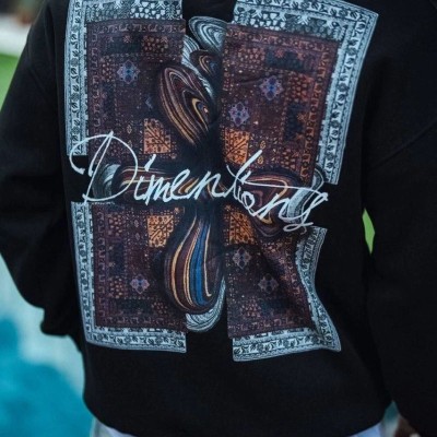 Erkek 3 iplik pamuklu Bisiklet Yaka Ön ve Arka Baskılı SweatShirt - Siyah Erkek 3 iplik pamuklu Bisiklet Yaka Ön ve Arka Baskılı SweatShirt - Siyah