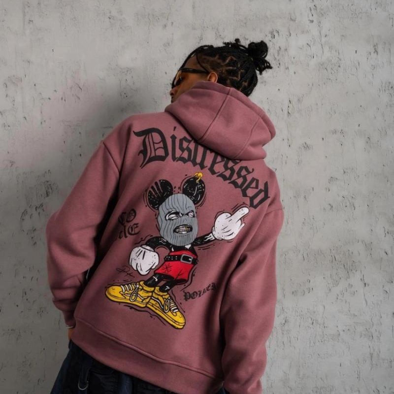 Erkek 3 İplik Pamuklu Kapüşonlu Kanguru Cepli Sweatshirt Hoodie - Gül Kurusu Erkek 3 İplik Pamuklu Kapüşonlu Kanguru Cepli Sweatshirt Hoodie - Gül Kurusu