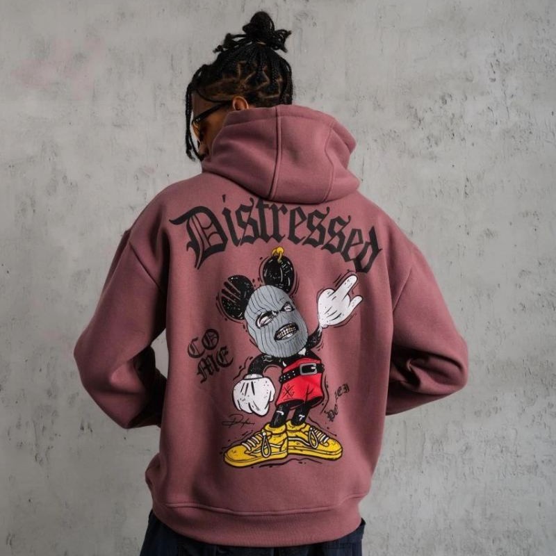 Erkek 3 İplik Pamuklu Kapüşonlu Kanguru Cepli Sweatshirt Hoodie - Gül Kurusu Erkek 3 İplik Pamuklu Kapüşonlu Kanguru Cepli Sweatshirt Hoodie - Gül Kurusu
