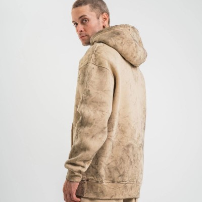 ERKEK 3 iplik Pamuklu Oversize Kapüşonlu Yıkamalı Hoodie SweatShirt - Bej ERKEK 3 iplik Pamuklu Oversize Kapüşonlu Yıkamalı Hoodie SweatShirt - Bej