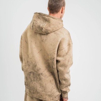 ERKEK 3 iplik Pamuklu Oversize Kapüşonlu Yıkamalı Hoodie SweatShirt - Bej ERKEK 3 iplik Pamuklu Oversize Kapüşonlu Yıkamalı Hoodie SweatShirt - Bej