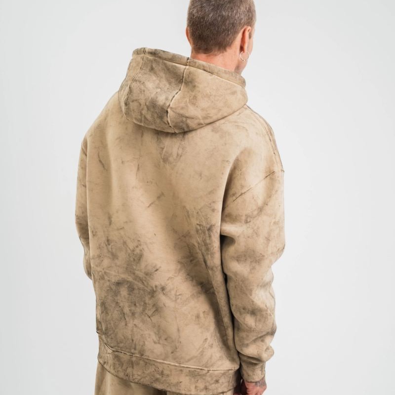 ERKEK 3 iplik Pamuklu Oversize Kapüşonlu Yıkamalı Hoodie SweatShirt - Bej ERKEK 3 iplik Pamuklu Oversize Kapüşonlu Yıkamalı Hoodie SweatShirt - Bej