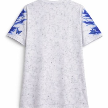 Erkek Asit Yıkamalı Oversize Tişört Bisiklet Yaka Kısa Kol T-shirt - Beyaz Erkek Asit Yıkamalı Oversize Tişört Bisiklet Yaka Kısa Kol T-shirt - Beyaz