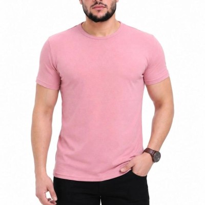 Erkek Basic Tişört Bisiklet Yaka Kısa Kol Günlük Yazlık Slim fit T-Shirt - Pembe Erkek Basic Tişört Bisiklet Yaka Kısa Kol Günlük Yazlık Slim fit T-Shirt - Pembe
