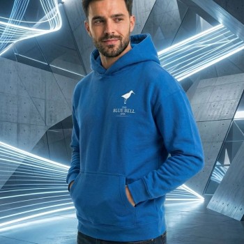 Erkek Baskılı Kapüşonlu Cepli Hoodie 3 İplik Pamuklu Sweatshirt - Saks Mavisii Erkek Baskılı Kapüşonlu Cepli Hoodie 3 İplik Pamuklu Sweatshirt - Saks Mavisii