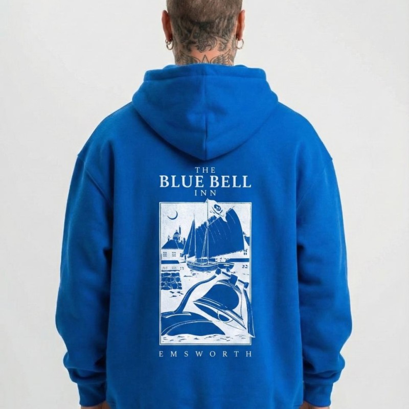 Erkek Baskılı Kapüşonlu Cepli Hoodie 3 İplik Pamuklu Sweatshirt - Saks Mavisii Erkek Baskılı Kapüşonlu Cepli Hoodie 3 İplik Pamuklu Sweatshirt - Saks Mavisii