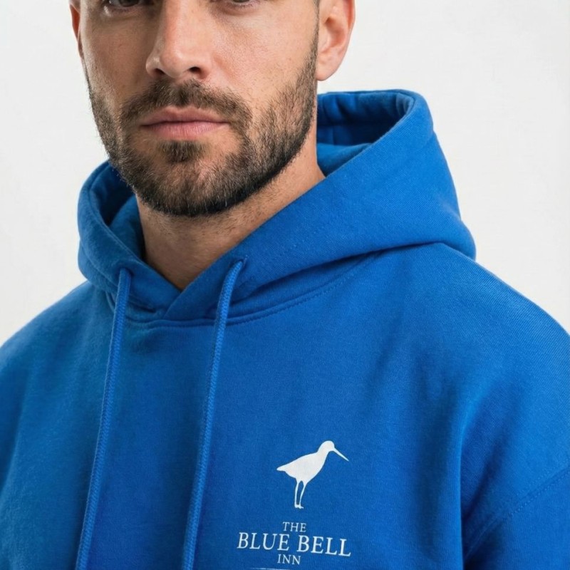 Erkek Baskılı Kapüşonlu Cepli Hoodie 3 İplik Pamuklu Sweatshirt - Saks Mavisii Erkek Baskılı Kapüşonlu Cepli Hoodie 3 İplik Pamuklu Sweatshirt - Saks Mavisii