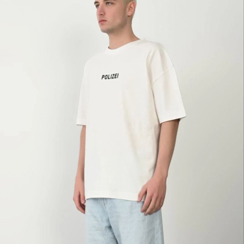 Erkek Baskılı T-Shirt Kısa Kol Bisiklet Yaka Rahat Kalıp Tişört - Beyaz Erkek Baskılı T-Shirt Kısa Kol Bisiklet Yaka Rahat Kalıp Tişört - Beyaz