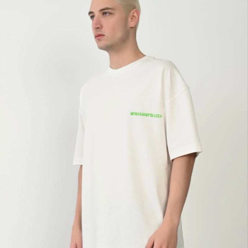 Erkek Baskılı T-Shirt Kısa Kol Bisiklet Yaka Rahat Kalıp Tişört - Beyaz Erkek Baskılı T-Shirt Kısa Kol Bisiklet Yaka Rahat Kalıp Tişört - Beyaz