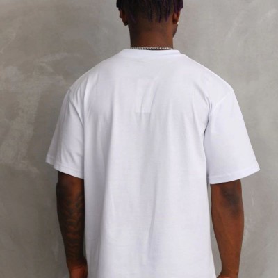 Erkek Baskılı T-Shirt Kısa Kol Bisiklet Yaka Rahat Kalıp Tişört - Beyaz Erkek Baskılı T-Shirt Kısa Kol Bisiklet Yaka Rahat Kalıp Tişört - Beyaz