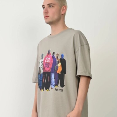 Erkek Baskılı T-Shirt Kısa Kol Bisiklet Yaka Rahat Kalıp Tişört - Boyalı Gri Erkek Baskılı T-Shirt Kısa Kol Bisiklet Yaka Rahat Kalıp Tişört - Boyalı Gri