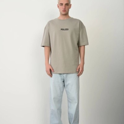 Erkek Baskılı T-Shirt Kısa Kol Bisiklet Yaka Rahat Kalıp Tişört - Boyalı Gri Erkek Baskılı T-Shirt Kısa Kol Bisiklet Yaka Rahat Kalıp Tişört - Boyalı Gri