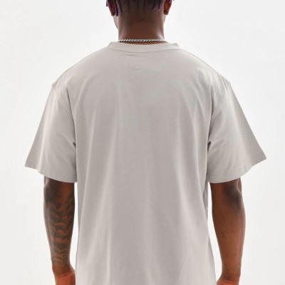 Erkek Baskılı T-Shirt Kısa Kol Bisiklet Yaka Rahat Kalıp Tişört - Gri Erkek Baskılı T-Shirt Kısa Kol Bisiklet Yaka Rahat Kalıp Tişört - Gri