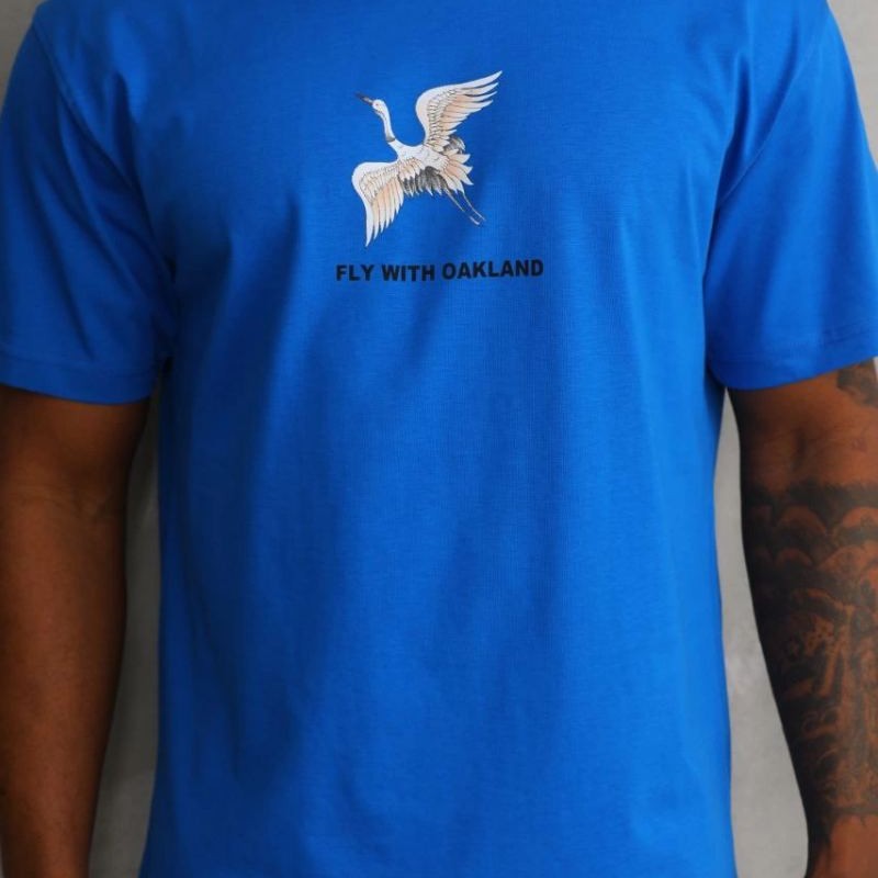 Erkek Baskılı T-Shirt Kısa Kol Bisiklet Yaka Rahat Kalıp Tişört - Mavi Erkek Baskılı T-Shirt Kısa Kol Bisiklet Yaka Rahat Kalıp Tişört - Mavi