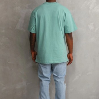 Erkek Baskılı T-Shirt Kısa Kol Bisiklet Yaka Rahat Kalıp Tişört - Mint Yeşili Erkek Baskılı T-Shirt Kısa Kol Bisiklet Yaka Rahat Kalıp Tişört - Mint Yeşili