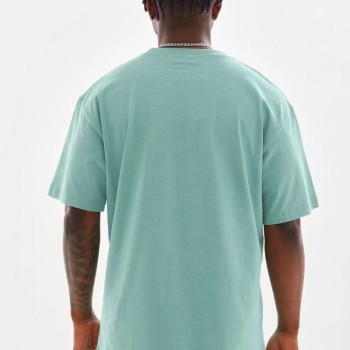 Erkek Baskılı T-Shirt Kısa Kol Bisiklet Yaka Rahat Kalıp Tişört - Mint Yeşili Erkek Baskılı T-Shirt Kısa Kol Bisiklet Yaka Rahat Kalıp Tişört - Mint Yeşili