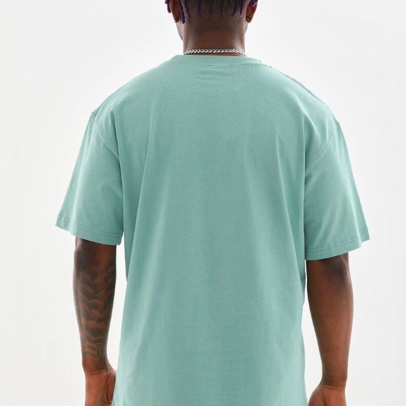 Erkek Baskılı T-Shirt Kısa Kol Bisiklet Yaka Rahat Kalıp Tişört - Mint Yeşili Erkek Baskılı T-Shirt Kısa Kol Bisiklet Yaka Rahat Kalıp Tişört - Mint Yeşili