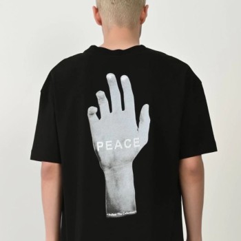 Erkek Baskılı T-Shirt Kısa Kol Bisiklet Yaka Rahat Kalıp Tişört - Siyah Erkek Baskılı T-Shirt Kısa Kol Bisiklet Yaka Rahat Kalıp Tişört - Siyah
