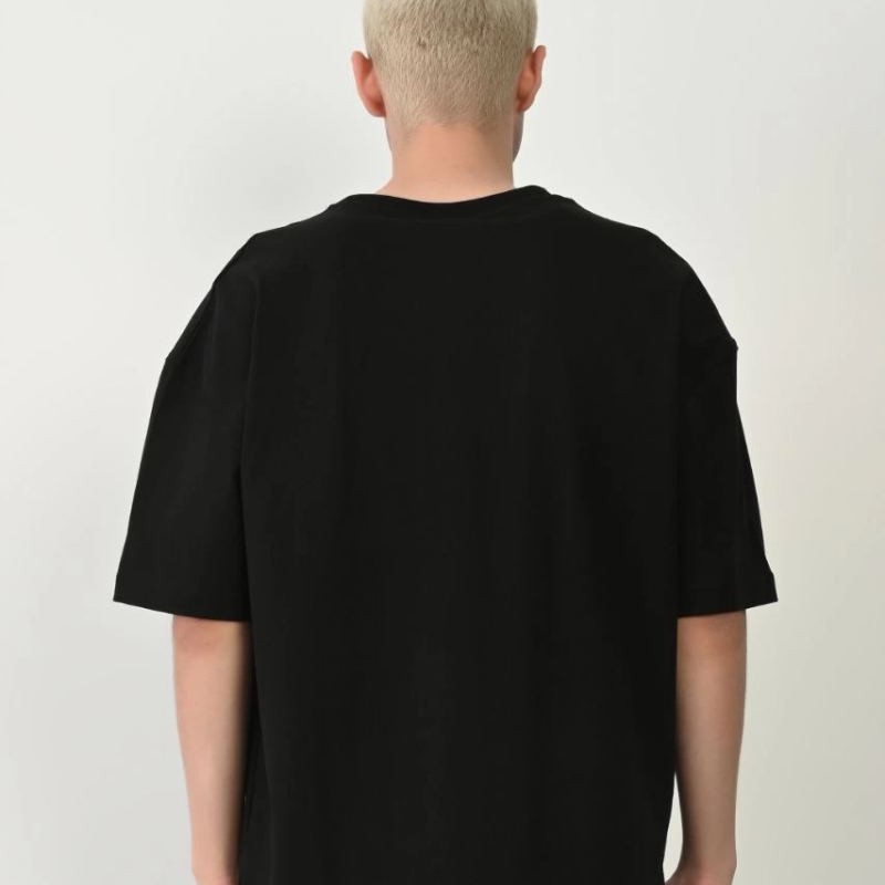 Erkek Baskılı T-Shirt Kısa Kol Bisiklet Yaka Rahat Kalıp Tişört - Siyah Erkek Baskılı T-Shirt Kısa Kol Bisiklet Yaka Rahat Kalıp Tişört - Siyah