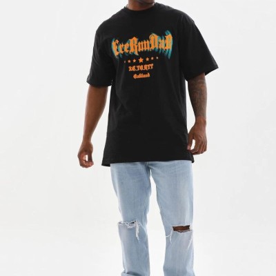 Erkek Baskılı T-Shirt Kısa Kol Bisiklet Yaka Rahat Kalıp Tişört - Siyah Erkek Baskılı T-Shirt Kısa Kol Bisiklet Yaka Rahat Kalıp Tişört - Siyah