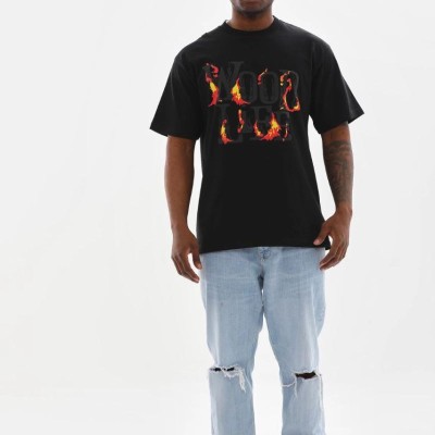 Erkek Baskılı T-Shirt Kısa Kol Bisiklet Yaka Rahat Kalıp Tişört - Siyah Erkek Baskılı T-Shirt Kısa Kol Bisiklet Yaka Rahat Kalıp Tişört - Siyah