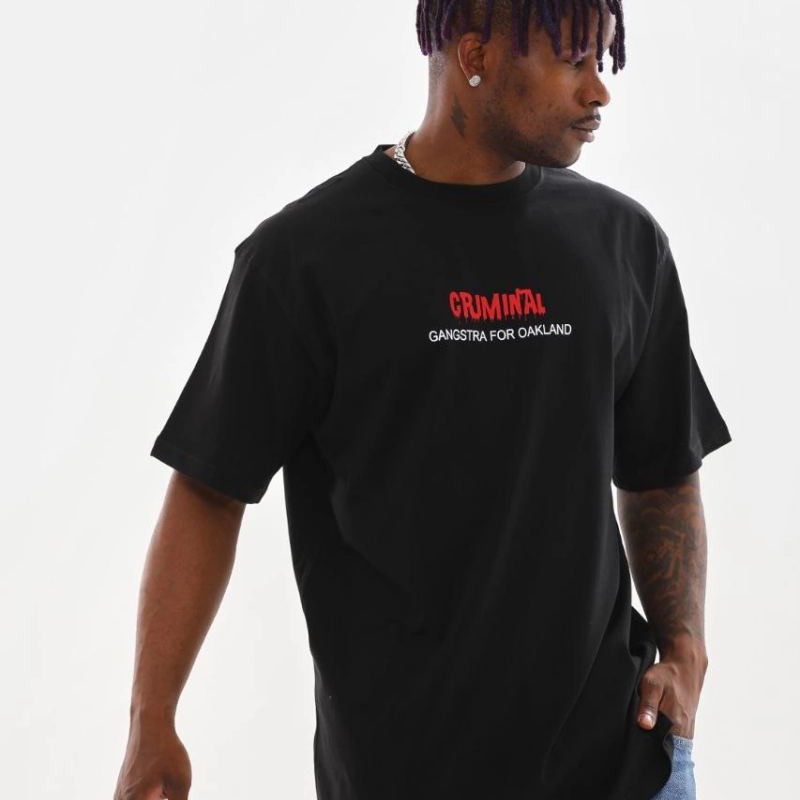 Erkek Baskılı T-Shirt Kısa Kol Bisiklet Yaka Rahat Kalıp Tişört - Siyah Erkek Baskılı T-Shirt Kısa Kol Bisiklet Yaka Rahat Kalıp Tişört - Siyah