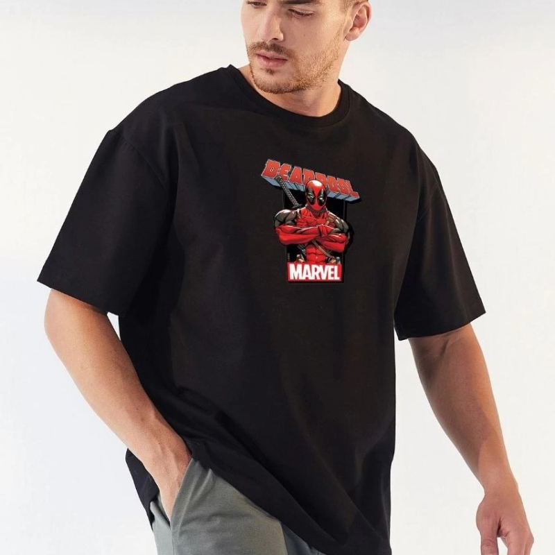 Erkek Baskılı T-Shirt Kısa Kol Bisiklet Yaka Rahat Kalıp Tişört - Siyah Erkek Baskılı T-Shirt Kısa Kol Bisiklet Yaka Rahat Kalıp Tişört - Siyah