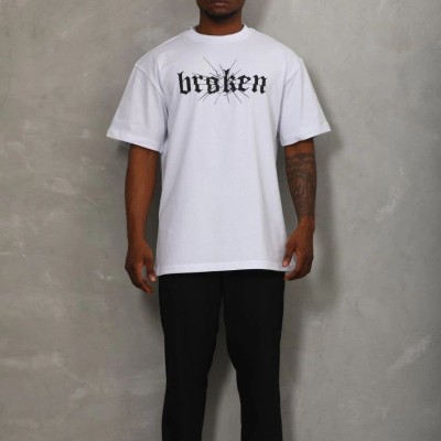 Erkek Baskılı T-Shirt Kısa Kol Bisiklet Yaka Regular Fit Rahat Kalıp Günlük Tişört - Beyaz Erkek Baskılı T-Shirt Kısa Kol Bisiklet Yaka Regular Fit Rahat Kalıp Günlük Tişört - Beyaz
