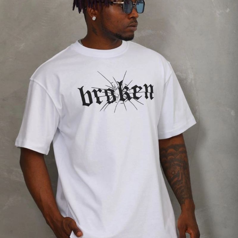 Erkek Baskılı T-Shirt Kısa Kol Bisiklet Yaka Regular Fit Rahat Kalıp Günlük Tişört - Beyaz Erkek Baskılı T-Shirt Kısa Kol Bisiklet Yaka Regular Fit Rahat Kalıp Günlük Tişört - Beyaz