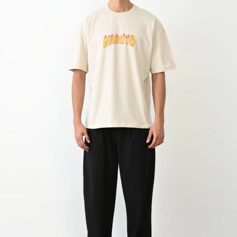 Erkek Baskılı T-Shirt Kısa Kol Bisiklet Yaka Regular Fit Rahat Kalıp Günlük Tişört - Beyaz Erkek Baskılı T-Shirt Kısa Kol Bisiklet Yaka Regular Fit Rahat Kalıp Günlük Tişört - Beyaz