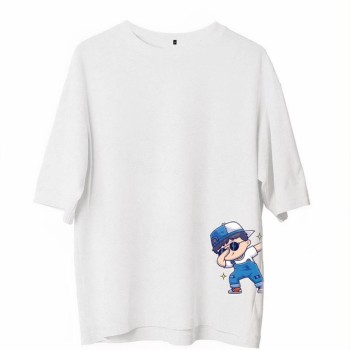 Erkek Baskılı T-Shirt Kısa Kol Bisiklet Yaka Regular Fit Rahat Kalıp Günlük Tişört - Beyaz Erkek Baskılı T-Shirt Kısa Kol Bisiklet Yaka Regular Fit Rahat Kalıp Günlük Tişört - Beyaz