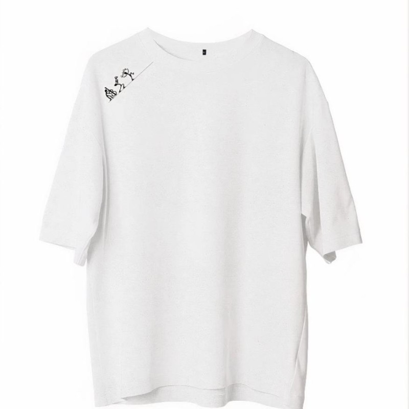 Erkek Baskılı T-Shirt Kısa Kol Bisiklet Yaka Regular Fit Rahat Kalıp Günlük Tişört - Beyaz Erkek Baskılı T-Shirt Kısa Kol Bisiklet Yaka Regular Fit Rahat Kalıp Günlük Tişört - Beyaz