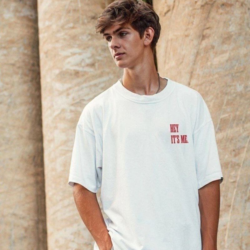 Erkek Baskılı T-Shirt Kısa Kol Bisiklet Yaka Regular Fit Rahat Kalıp Tişört - Beyaz Erkek Baskılı T-Shirt Kısa Kol Bisiklet Yaka Regular Fit Rahat Kalıp Tişört - Beyaz