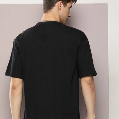 Erkek Baskılı T-Shirt Kısa Kol Bisiklet Yaka Regular Fit Rahat Kalıp Tişört - Siyah Erkek Baskılı T-Shirt Kısa Kol Bisiklet Yaka Regular Fit Rahat Kalıp Tişört - Siyah