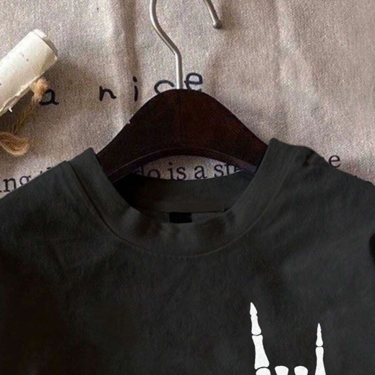 Erkek Baskılı T-Shirt Kısa Kol Bisiklet Yaka Regular Fit Rahat Kalıp Tişört - Siyah Erkek Baskılı T-Shirt Kısa Kol Bisiklet Yaka Regular Fit Rahat Kalıp Tişört - Siyah