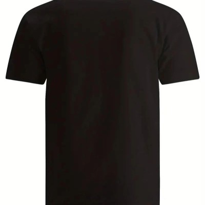 Erkek Baskılı T-Shirt Kısa Kol Bisiklet Yaka Regular Fit Rahat Kalıp Tişört - Siyah Erkek Baskılı T-Shirt Kısa Kol Bisiklet Yaka Regular Fit Rahat Kalıp Tişört - Siyah