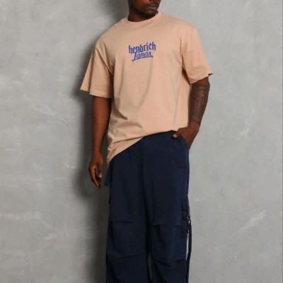 Erkek Baskılı T-Shirt Kısa Kol Bisiklet Yaka Regular Fit Tişört - Bej Erkek Baskılı T-Shirt Kısa Kol Bisiklet Yaka Regular Fit Tişört - Bej
