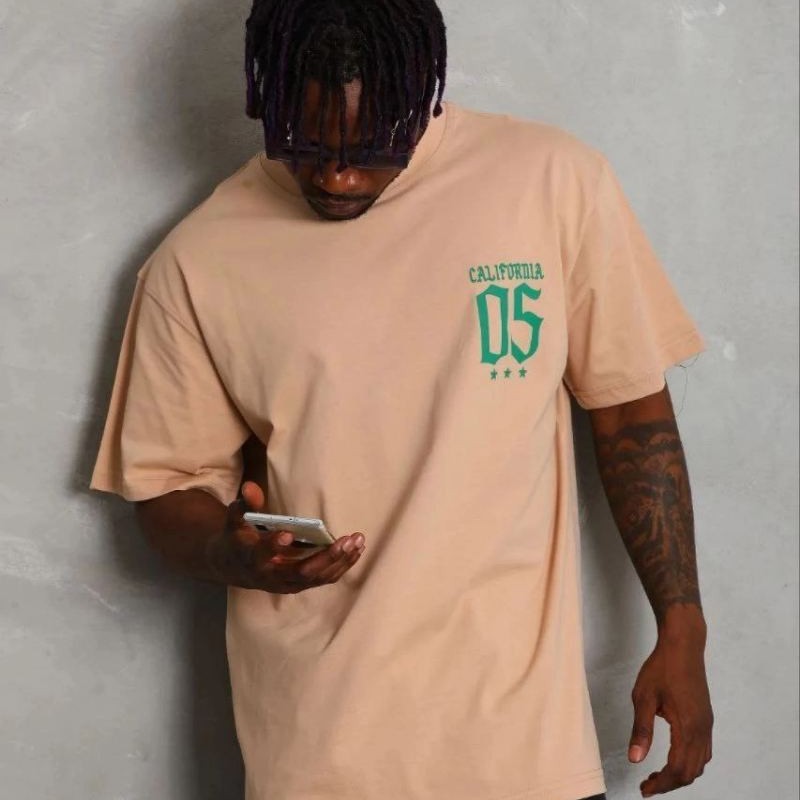 Erkek Baskılı T-Shirt Kısa Kol Bisiklet Yaka Regular Fit Tişört - Bej Erkek Baskılı T-Shirt Kısa Kol Bisiklet Yaka Regular Fit Tişört - Bej