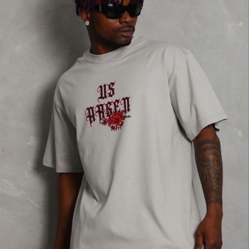 Erkek Baskılı T-Shirt Kısa Kol Bisiklet Yaka Regular Fit Tişört - Gri Erkek Baskılı T-Shirt Kısa Kol Bisiklet Yaka Regular Fit Tişört - Gri