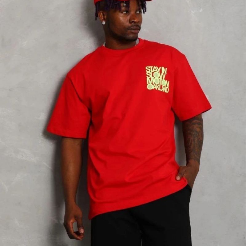 Erkek Baskılı T-Shirt Kısa Kol Bisiklet Yaka Regular Fit Tişört - Kırmızı Erkek Baskılı T-Shirt Kısa Kol Bisiklet Yaka Regular Fit Tişört - Kırmızı