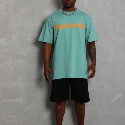 Erkek Baskılı T-Shirt Kısa Kol Bisiklet Yaka Regular Fit Tişört - Mint Yeşili Erkek Baskılı T-Shirt Kısa Kol Bisiklet Yaka Regular Fit Tişört - Mint Yeşili