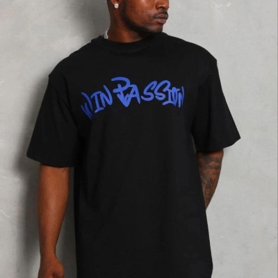 Erkek Baskılı T-Shirt Kısa Kol Bisiklet Yaka Regular Fit Tişört - Siyah Erkek Baskılı T-Shirt Kısa Kol Bisiklet Yaka Regular Fit Tişört - Siyah