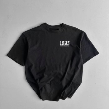Erkek Baskılı T-Shirt Kısa Kol Bisiklet Yaka Regular Fit Yazlık Tişört - Siyah Erkek Baskılı T-Shirt Kısa Kol Bisiklet Yaka Regular Fit Yazlık Tişört - Siyah