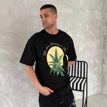 Erkek Baskılı T-Shirt Kısa Kol Bisiklet Yaka Regular Fit Yazlık Tişört - SiyahSiyah Erkek Baskılı T-Shirt Kısa Kol Bisiklet Yaka Regular Fit Yazlık Tişört - SiyahSiyah